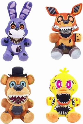 FNA Plushies Foxy，FNAF Plush Set，Gift for FNAF Plush Game Fans