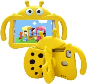 for Alcatel Joy Tab 2 Case for Kids, Children Friendly Shockproof Protective Stand Handle Cover for Joy Tab 2 Case Alcatel 2020 8" Tablet (Model: 9032Z) for Boys Girls, Cute Ladybug - Yellow