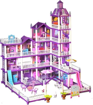 for Girls, 5 Story16 Rooms Huge Doll House, Plays House Toys Accessories and Furniture, Outdoor Girls Play Set, Princess Doll House 2025, Easy Assembly Ideal for Kid