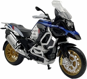 for BWM R1250 GS 1:12 Die-cast Motorcycle Model Children's Toys Street Car Replica Motorcycle Model(Blue)