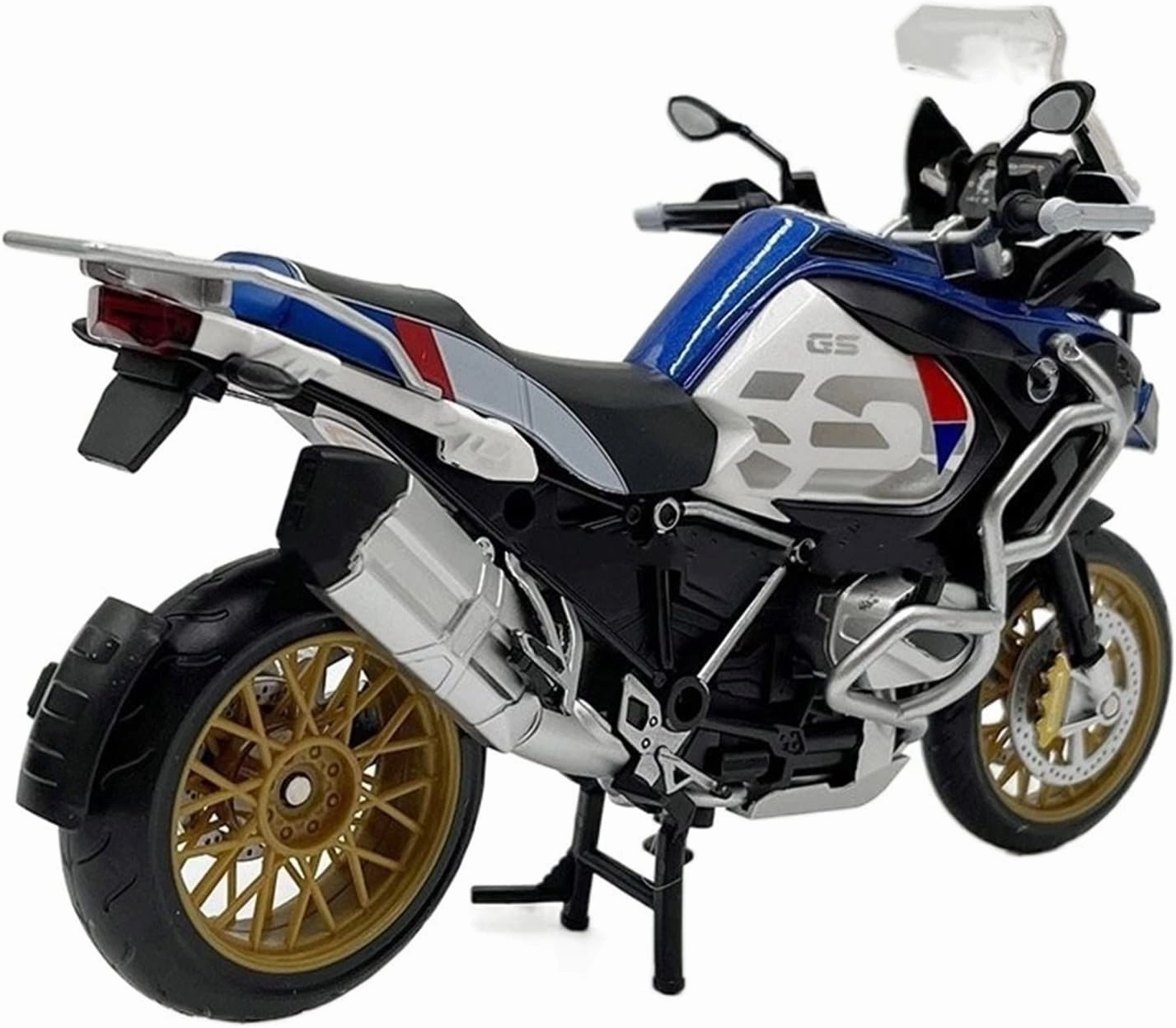 for BWM R1250 GS 1:12 Die-cast Motorcycle Model Children's Toys Street Car Replica Motorcycle Model(Blue)