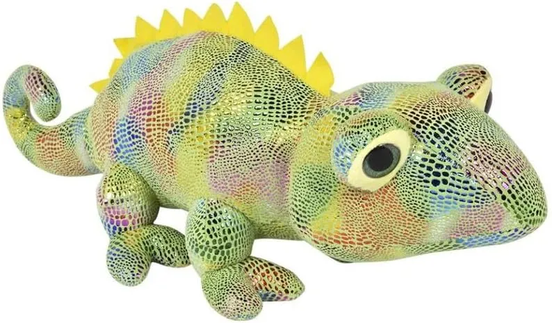 Forest & Twelfth Kids 22” Iguana Stuffed Animal Toy Cute Reptile Buddy with Multicolored Skin for Kids 3  Years Old – Huggable Companion, Great All-Occasion Gift Idea