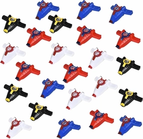 Forest & Twelfth 24 Pack Pull-Back Spaceships Mini Toys – 2" Plastic Space Ship Toy Set with Opening Bubble Hatch, Comes in Assorted Colors, Outer Space Toys Ideal for Party Favors, Prizes (24 Pack)