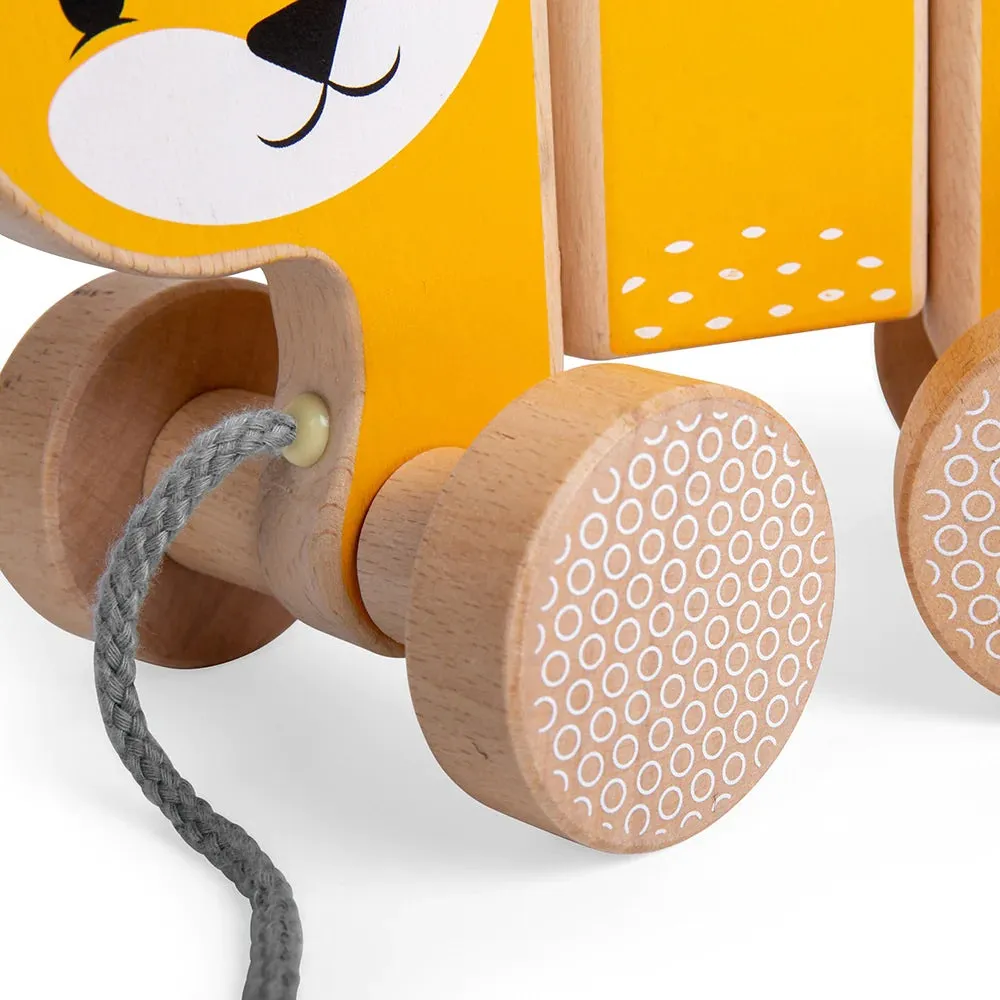 Fox Wooden Pull Along Toy