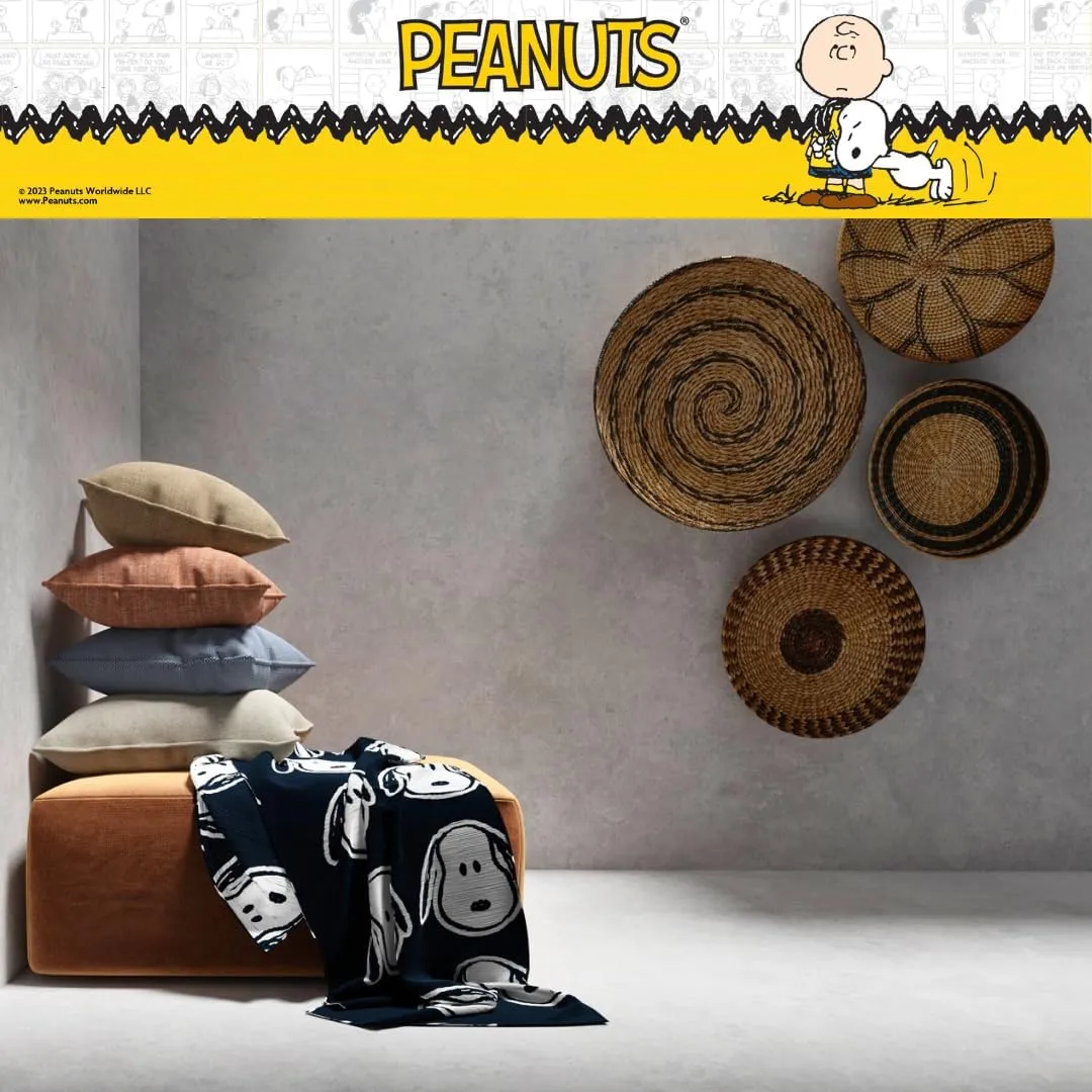 Franco Collectbles Peanuts Snoopy Bedding Super Soft Plush Cozy Throw, 46 in x 60 in, (Officially Licensed Product)