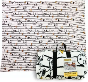 Franco Peanuts Snoopy Bedding Super Cozy Oversized Family Size Blanket, 120 in x 108 in, (Officially Licensed Product) Collectibles