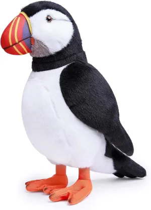 FRANKIEZHOU Realistic Atlantic Puffin Plush Animal,Bird Plush Toy, Beautiful Stuffed Toy, Toy for Kids, Home Decor, Cuddle Toy