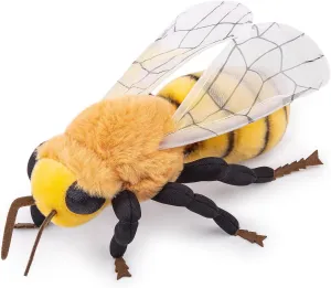 FRANKIEZHOU Realistic Bee Stuffed Animal-10.24",Honey Bee Plush Toy,Soft Toy for Kids,Home Decor,Hugging Toy