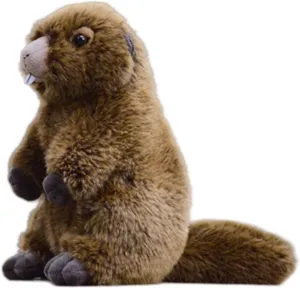 FRANKIEZHOU Realistic Groundhog Stuffed Animal-Brown 9In,Soft Toy for Boys Girl Toys,Gifts for Kids, Home Decor,Hugging Toy