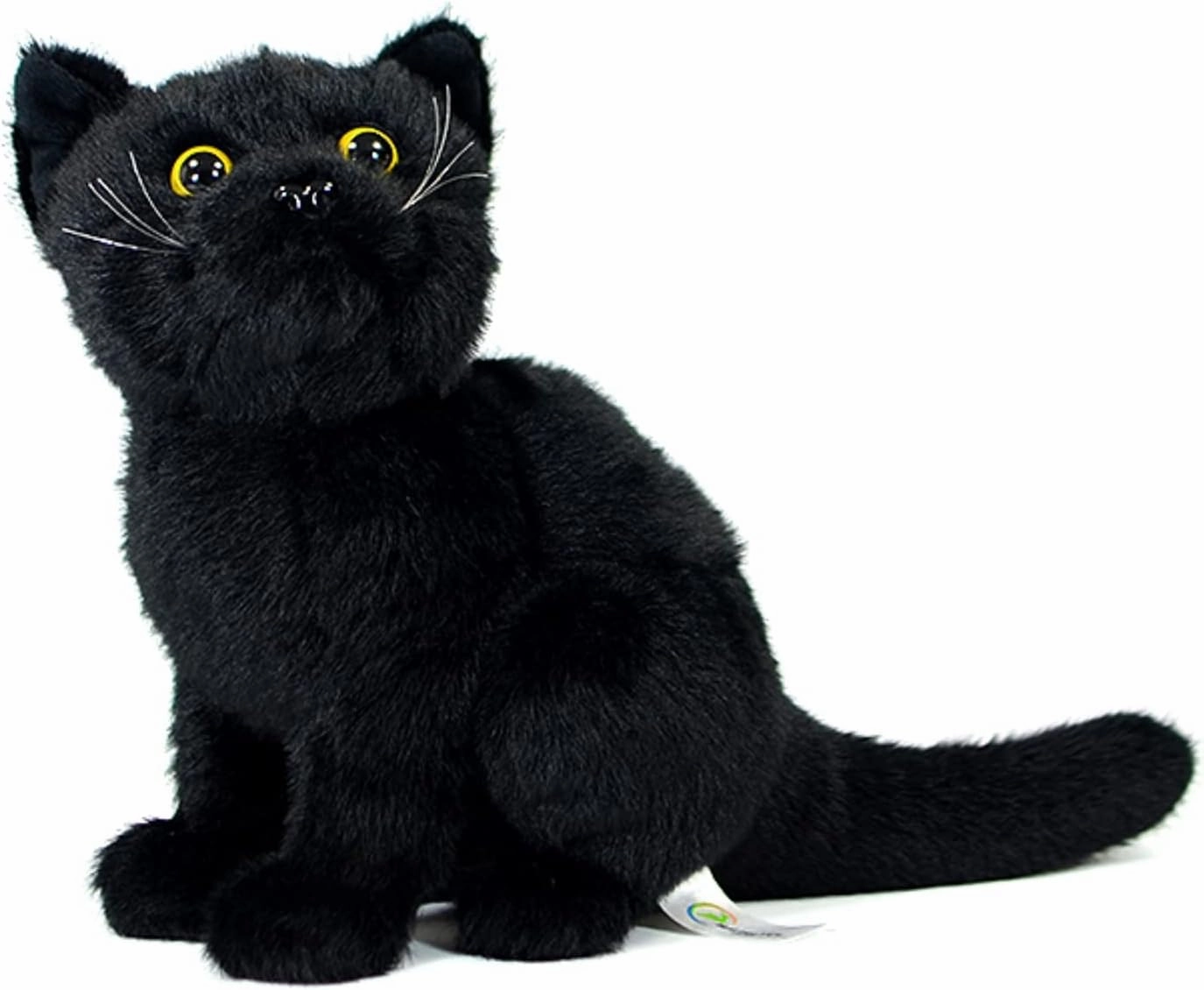 FRANKIEZHOU Realistic Black Cat Stuffed Animal-8.27",Cat Plush Toy, Soft Plush Doll,Funny,Girl Toys,Gifts for Kids, Home Decor,Hugging Toy