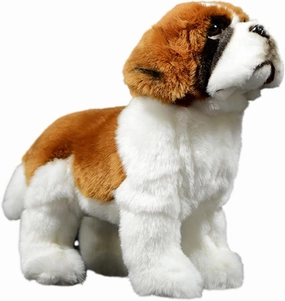FRANKIEZHOU Saint Bernard Dog Stuffed Animal-Brown 10.24",Puppy Plush Toy, Dog Stuffed Animal,Soft Girl Toys,Gifts for Kids, Home Decor,Hugging Toy