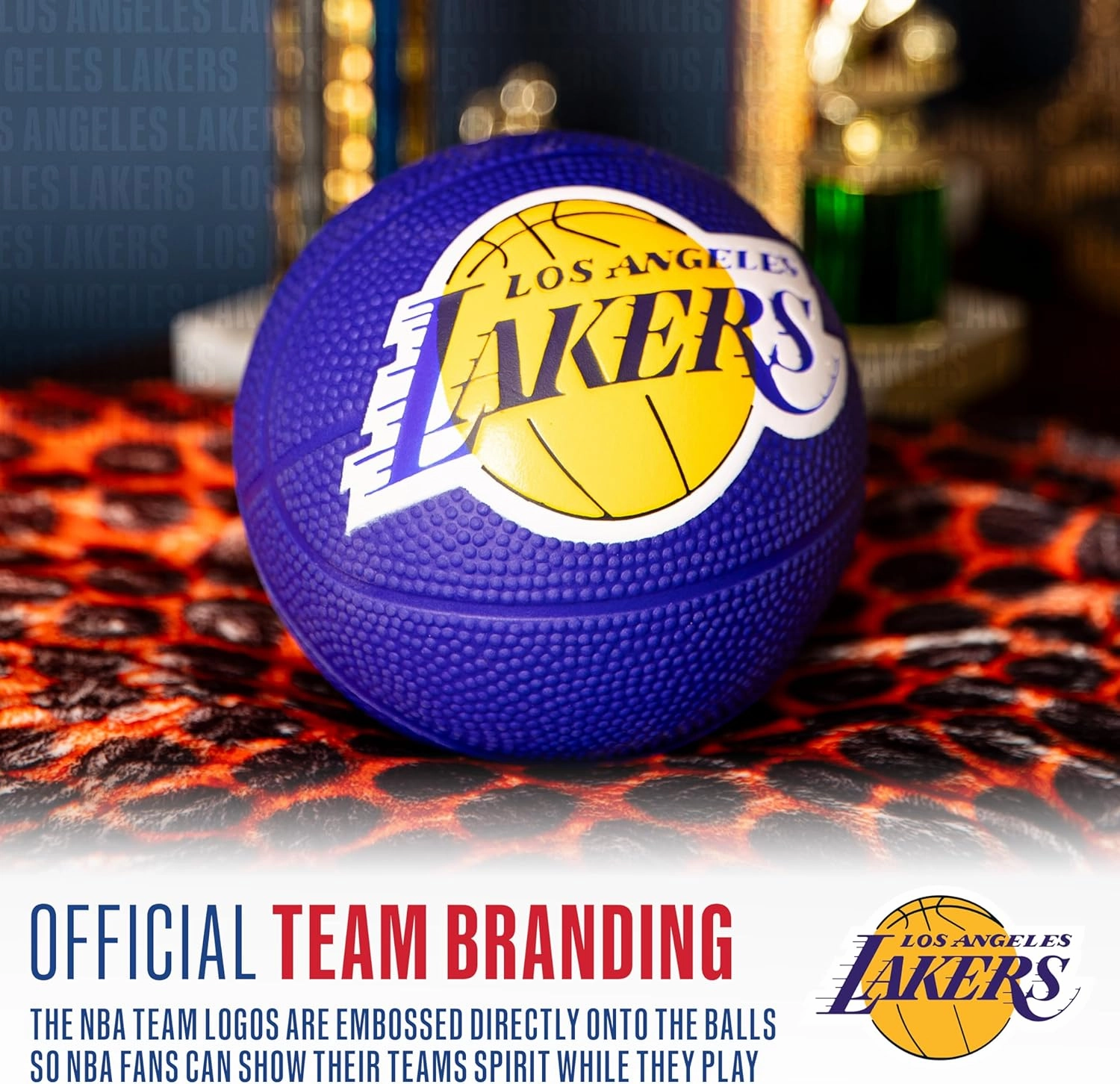 Franklin Sports Kids NBA Mini Foam Basketball - 5.5" Inch Soft Toy Basketball for Indoor or Mini Over the Door Hoops
