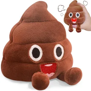 Funny Farting Poop Plush Toy – 30 Hilarious Fart Sounds, Soft & Durable, Perfect Gag Gift for Kids, Pets, and Pranks – Ready to Use for Endless Fun and Laughter!
