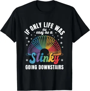 Funny Slinky Toy Present Boy Or Girl Retro 90s Slinkies T-Shirt