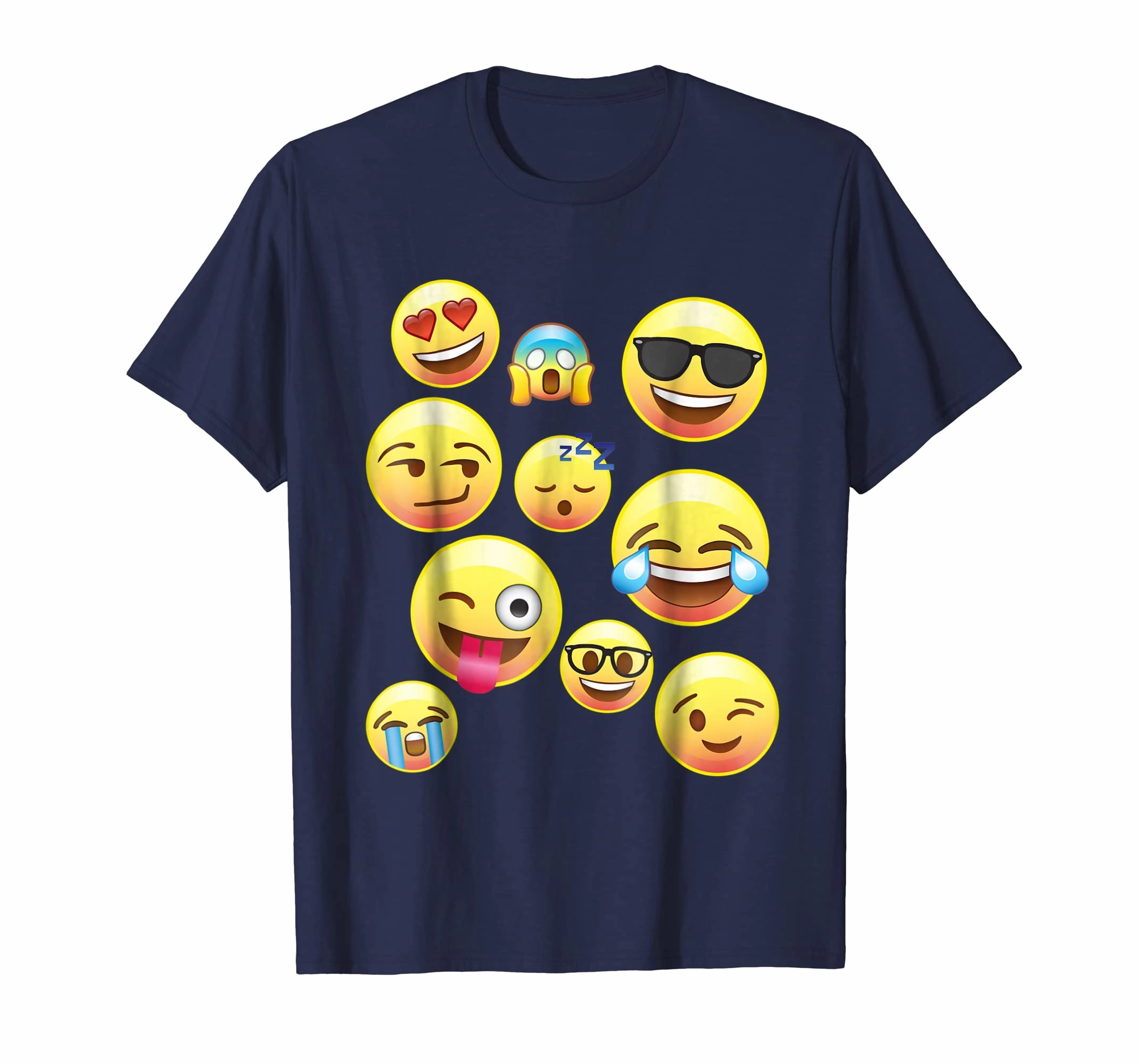Funny Emoji Faces Shirt For Girls, Boys, Teens, Men & Women