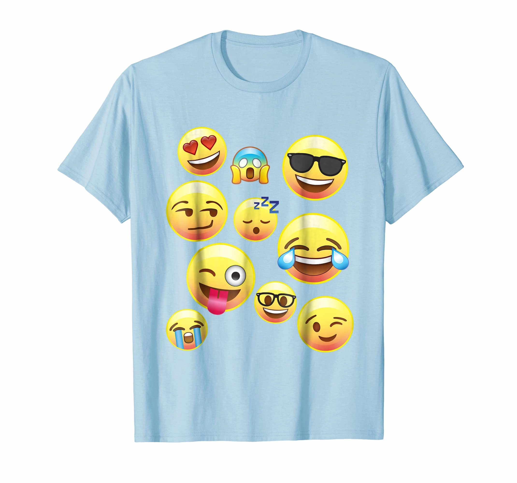 Funny Emoji Faces Shirt For Girls, Boys, Teens, Men & Women