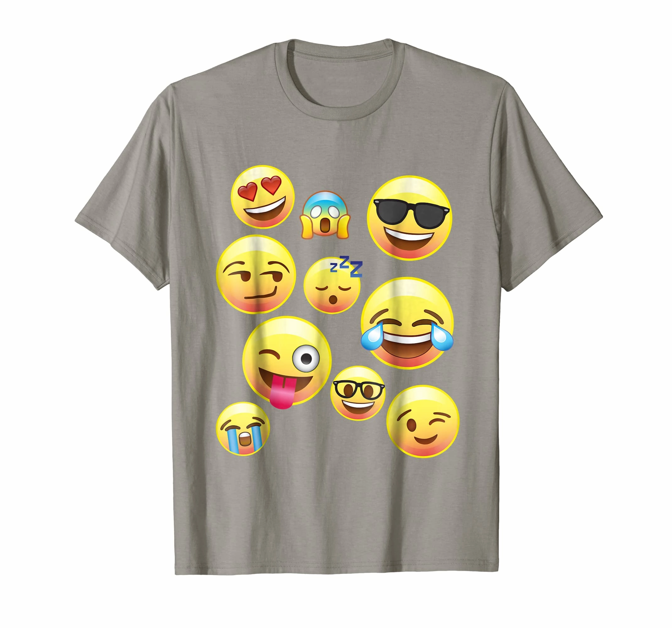 Funny Emoji Faces Shirt For Girls, Boys, Teens, Men & Women