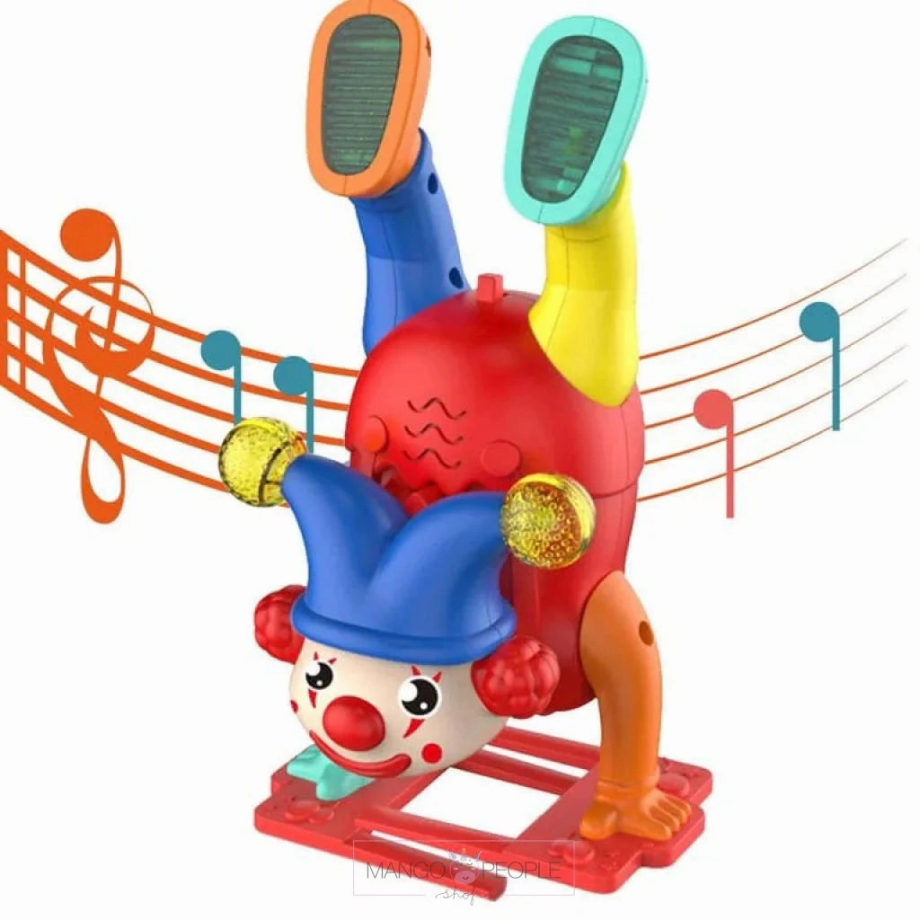 Funny Musical Dancing Clown Toy With Led Light Flashing For Toddlers