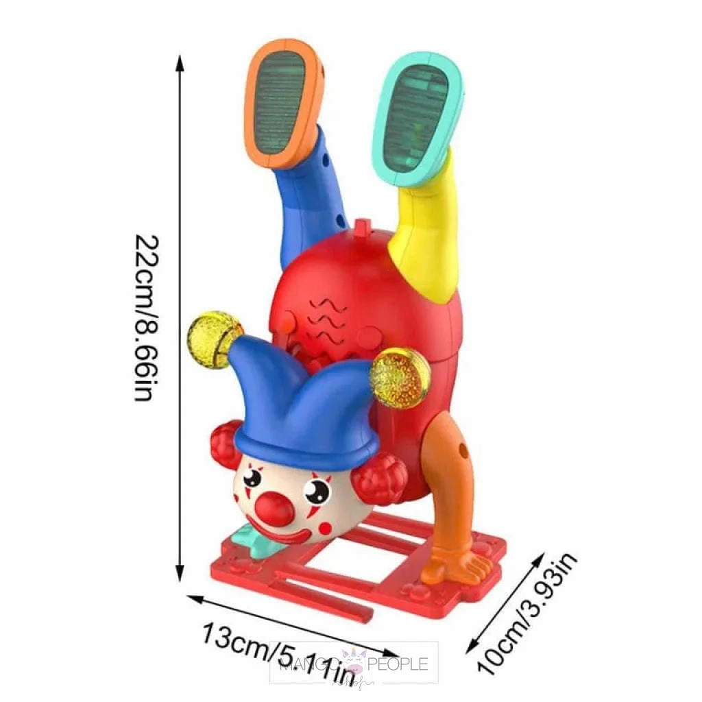 Funny Musical Dancing Clown Toy With Led Light Flashing For Toddlers