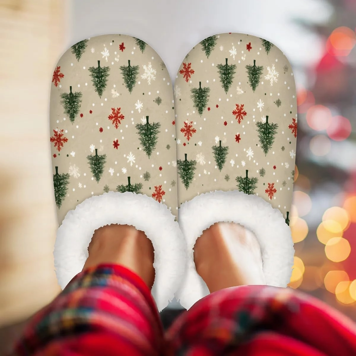 Fuzzy Slippers for Women Non-Slip Home Slippers Warm Indoor Bedroom Slippers Fluffy Women's Slippers Cozy Gift for Home Travel