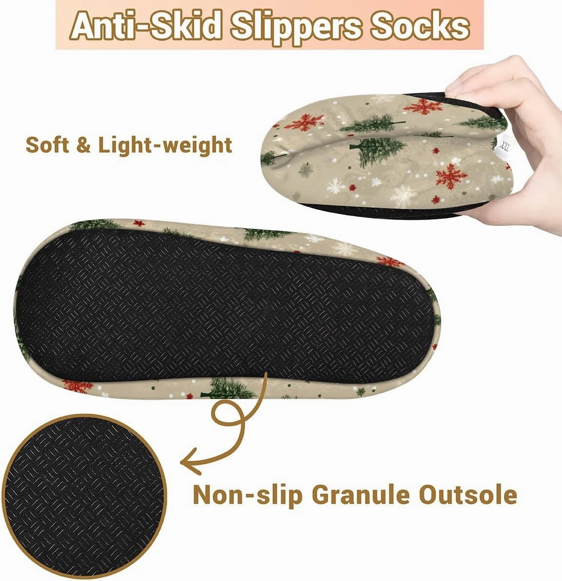 Fuzzy Slippers for Women Non-Slip Home Slippers Warm Indoor Bedroom Slippers Fluffy Women's Slippers Cozy Gift for Home Travel
