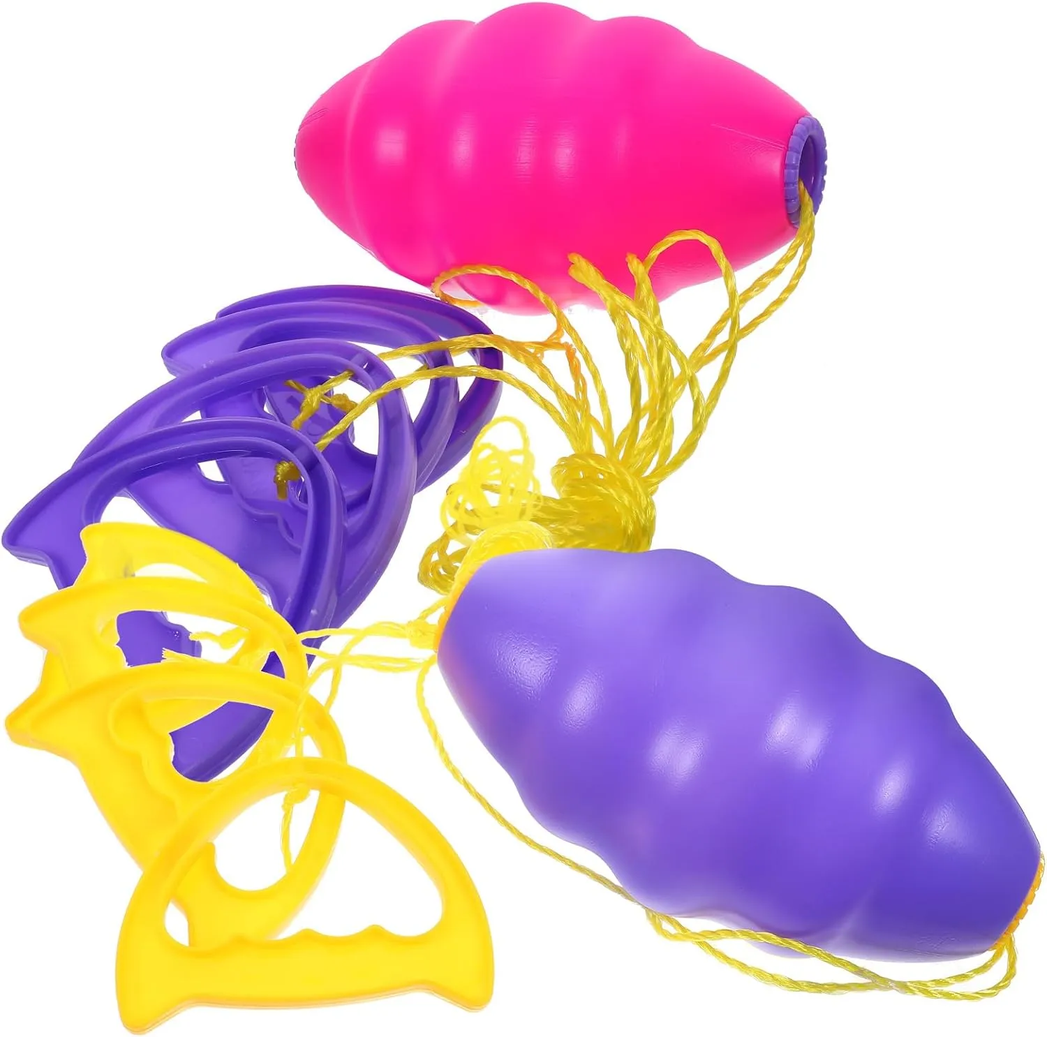 Gadpiparty 2pcs Rally Ball Interactive Balls Toy Children Balls Collaboration Hand Draw Balls Cooperative Puller Double Rallying Balls Double Pulling Toy Plastic Kids Balls Hand Pulling Balls