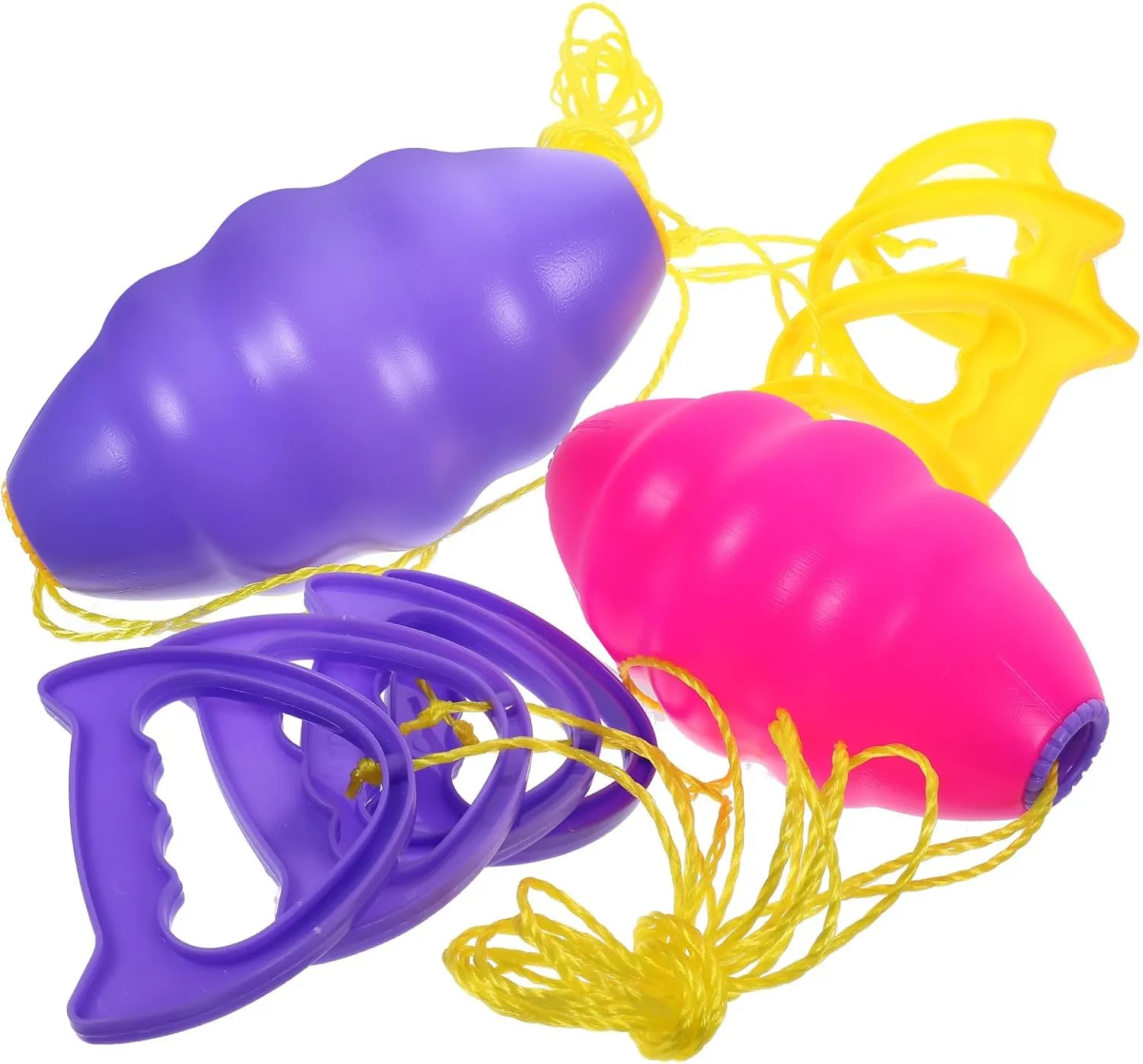 Gadpiparty 2pcs Rally Ball Interactive Balls Toy Children Balls Collaboration Hand Draw Balls Cooperative Puller Double Rallying Balls Double Pulling Toy Plastic Kids Balls Hand Pulling Balls