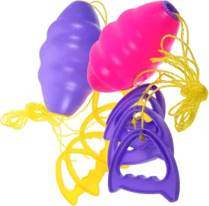Gadpiparty 2pcs Rally Ball Interactive Balls Toy Children Balls Collaboration Hand Draw Balls Cooperative Puller Double Rallying Balls Double Pulling Toy Plastic Kids Balls Hand Pulling Balls