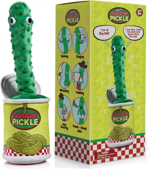 Gagster Dancing Pickle – Sings, Repeats What You Say & Tells Jokes – Hilarious Electronic Yodeling Pickle – Dance, Weird Random Stuff for Anyone Who Loves Funny Gag Gifts