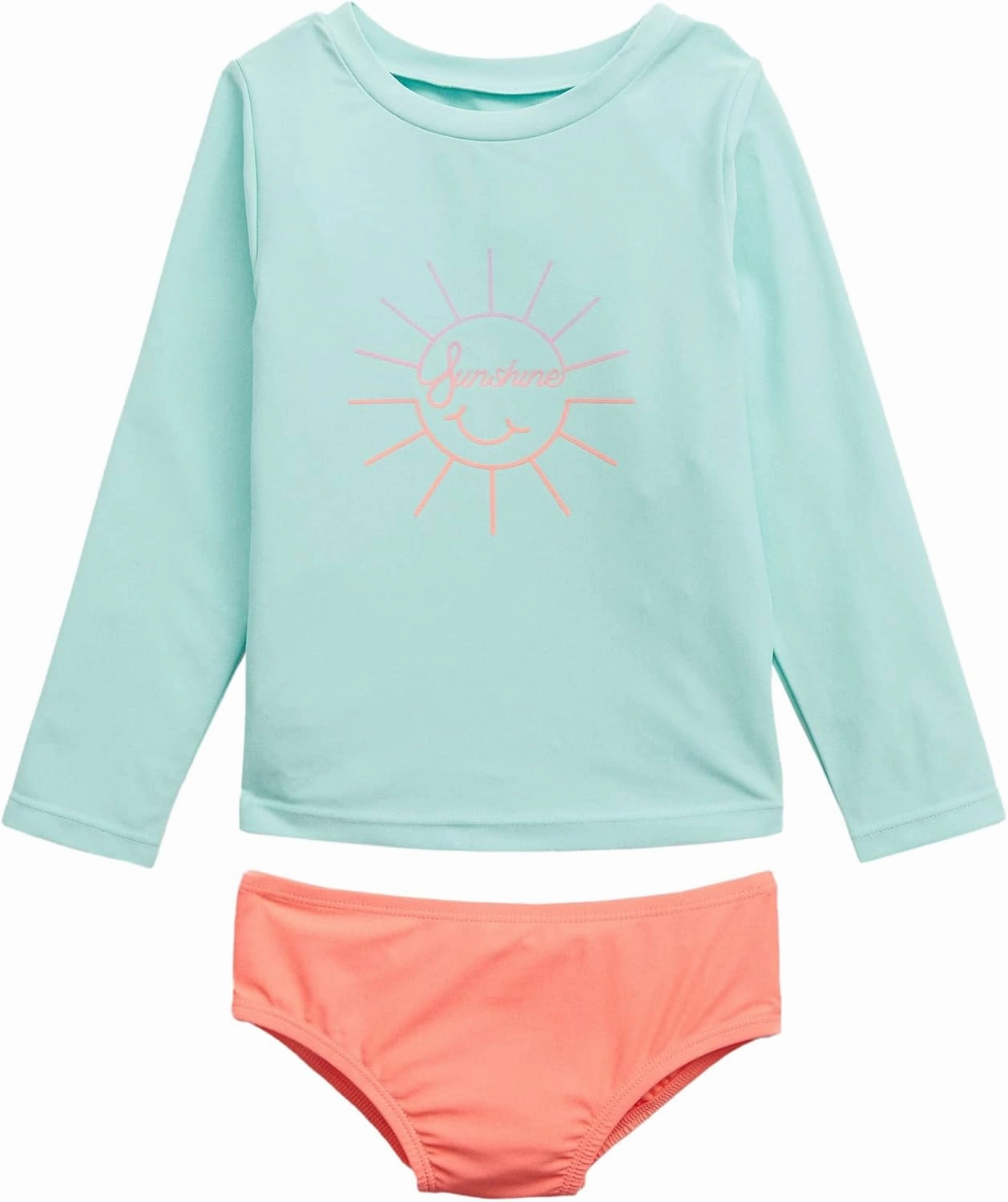 GAP Girls' Rashguard Swim Two Piece Set