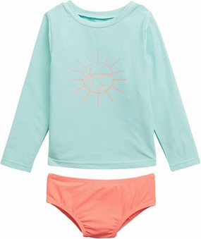 GAP Girls' Rashguard Swim Two Piece Set