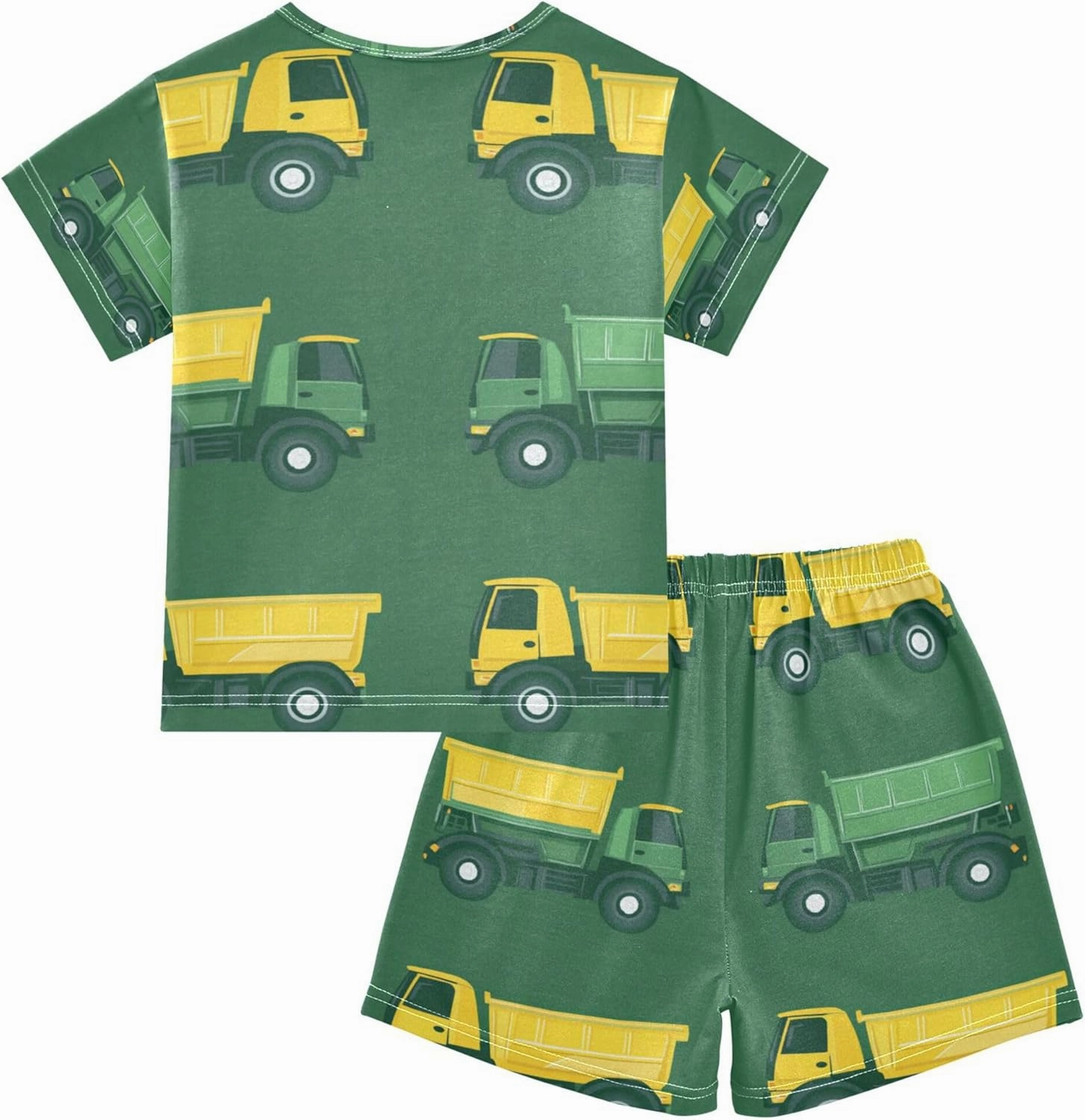 Garbage Trucks Pajamas Short Set 2 Piece Summer Sleepwear