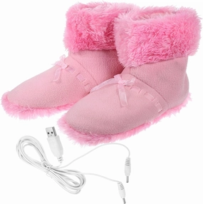 Gatuida Rechargeable Electric Slippers Heated Shoes for Cold Feet Warmer Footwear for Winter