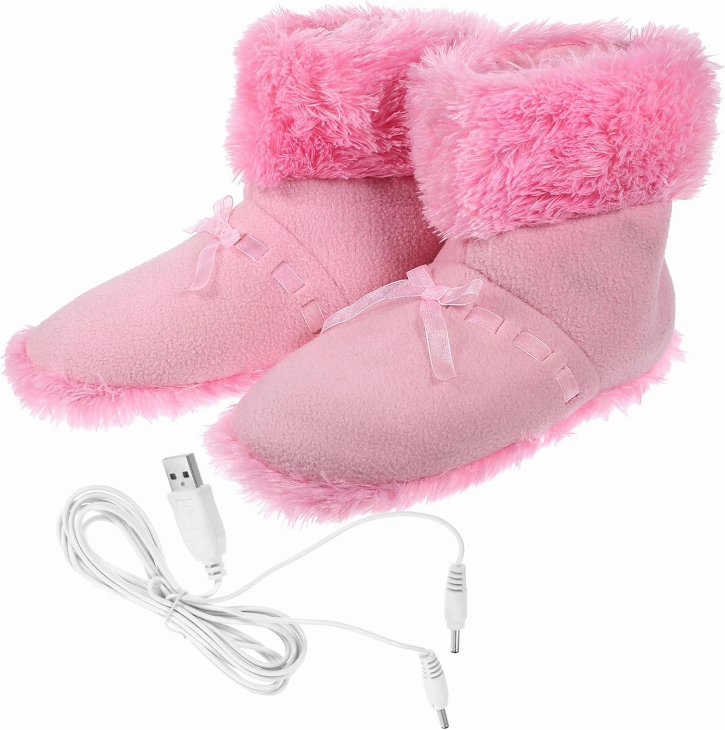 Gatuida Rechargeable Electric Slippers Heated Shoes for Cold Feet Warmer Footwear for Winter