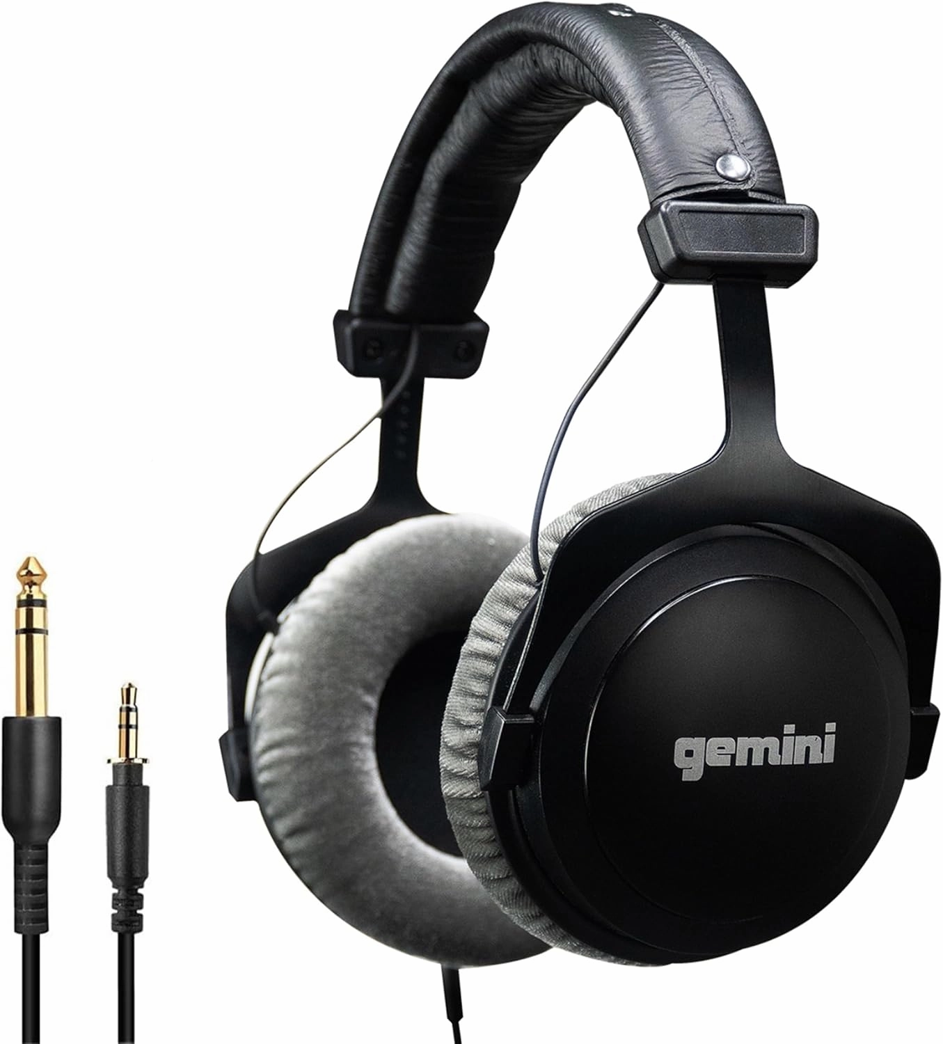 Gemini Professional Headphones – 53mm Drivers, Closed-Back Studio Design, Deep Bass, Wide Frequency Response, Ultra-Soft Ear Cushions, 1/4" Adapter – DJs, Producers, Podcasting, Gaming & More