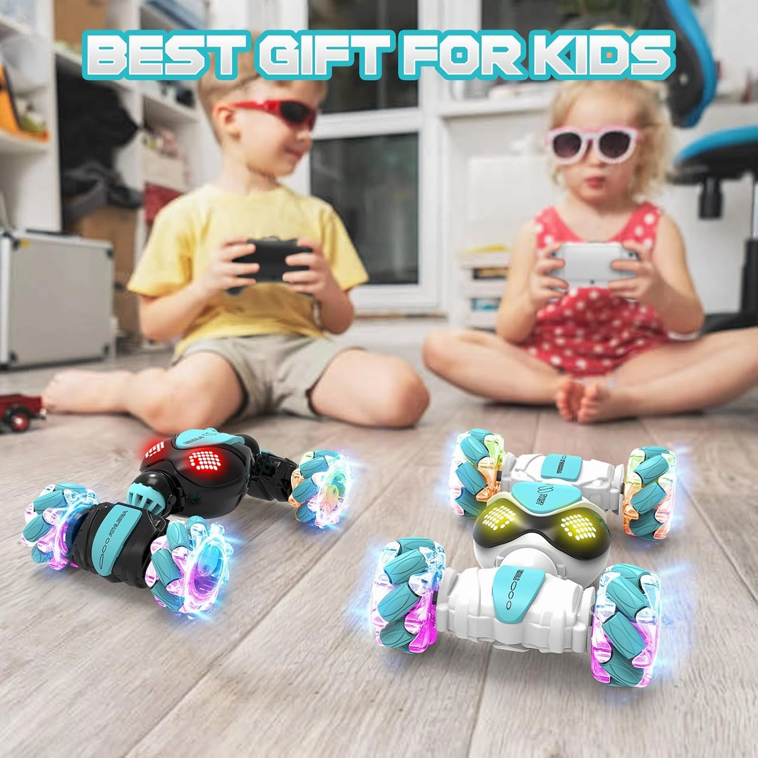 Gesture Sensing Rc Stunt Car Toys for Boy Age 8-13,Hand Remote Control Cars,Coolest Christmas Birthday Present Ideas for Boys Girls Kids Teens Age 8 9 10 11 12 13  Year,Racing Drift Car (Black)