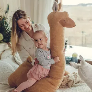 Giant Plush Toy Alpaca, rust - 120 cm