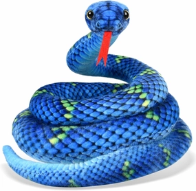 Giant Stuffed Snake, Lifelike Plush Animal, 110 in Large Toy Snake for Kids, Perfect for Birthday Presents & Parties