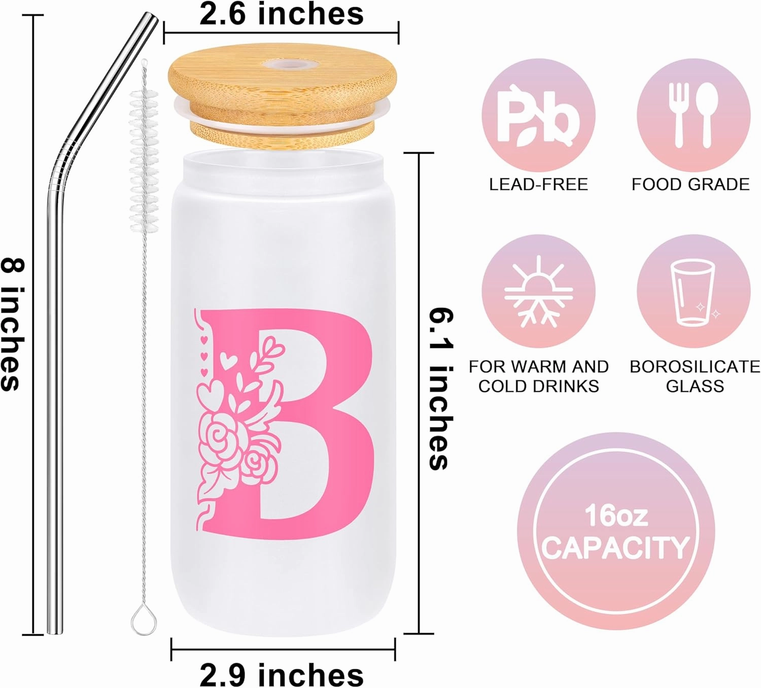 Gifts for Women Teen Girls, Teen Girl Gifts Trendy Stuff Christmas Birthday Gifts for 10 11 12 13 14 15 16 18 Year Old Girls Tween Girls Gift for Girl Her Sister Daughter Girlfriend Pink Initial B