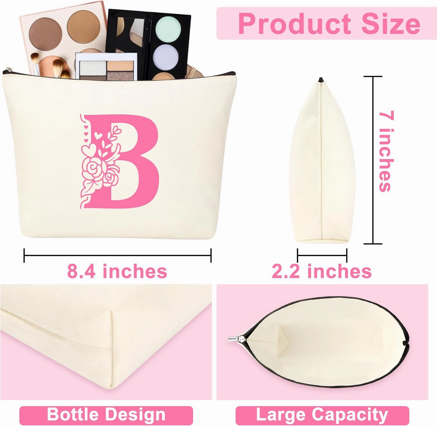 Gifts for Women Teen Girls, Teen Girl Gifts Trendy Stuff Christmas Birthday Gifts for 10 11 12 13 14 15 16 18 Year Old Girls Tween Girls Gift for Girl Her Sister Daughter Girlfriend Pink Initial B