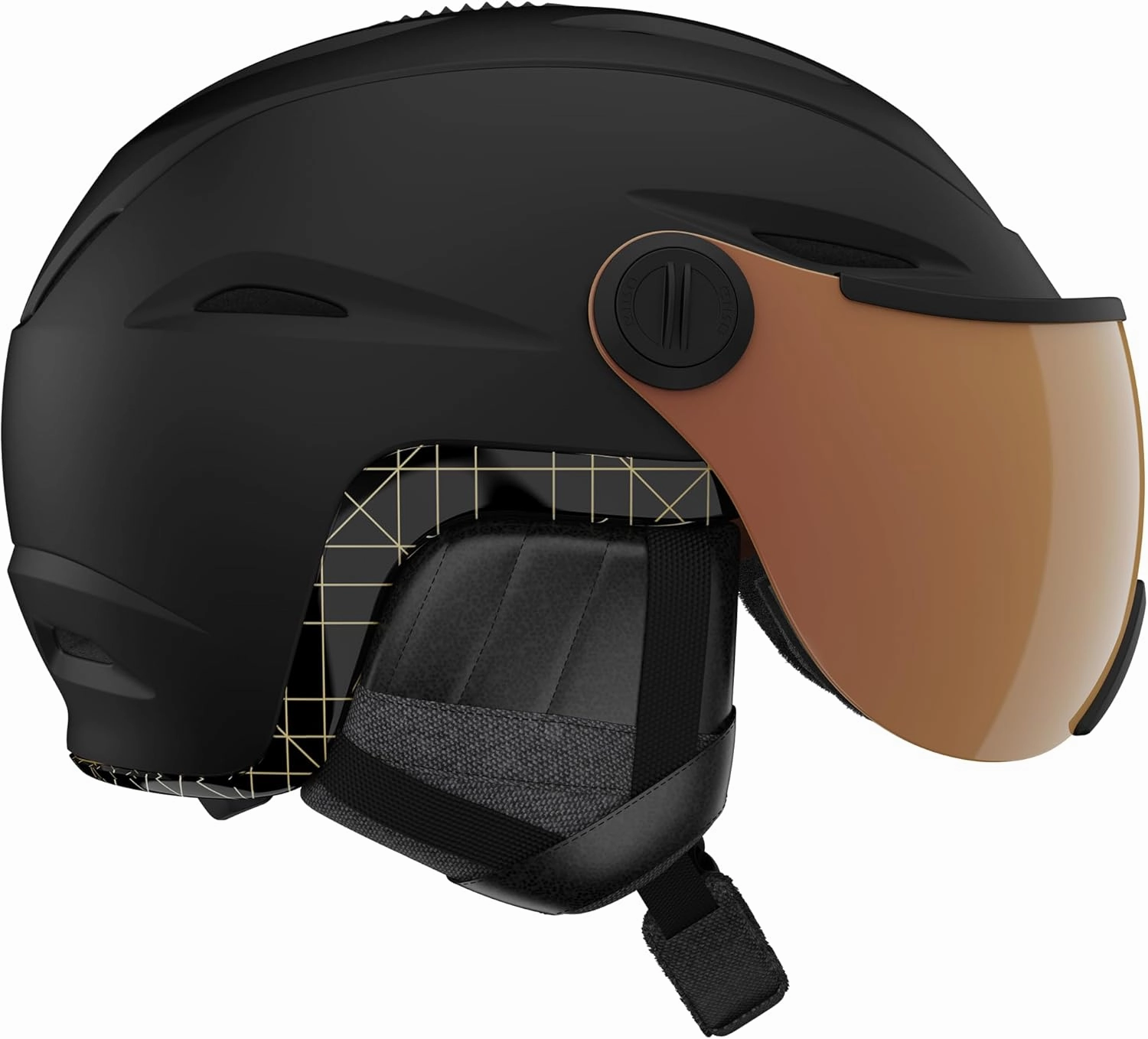 Giro Essence MIPS Vivid Ski Helmet - Snowboard Helmet for Women & Youth with Integrated Vivid Goggle Shield/Visor