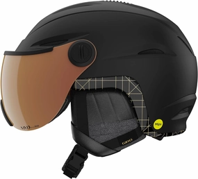 Giro Essence MIPS Vivid Ski Helmet - Snowboard Helmet for Women & Youth with Integrated Vivid Goggle Shield/Visor