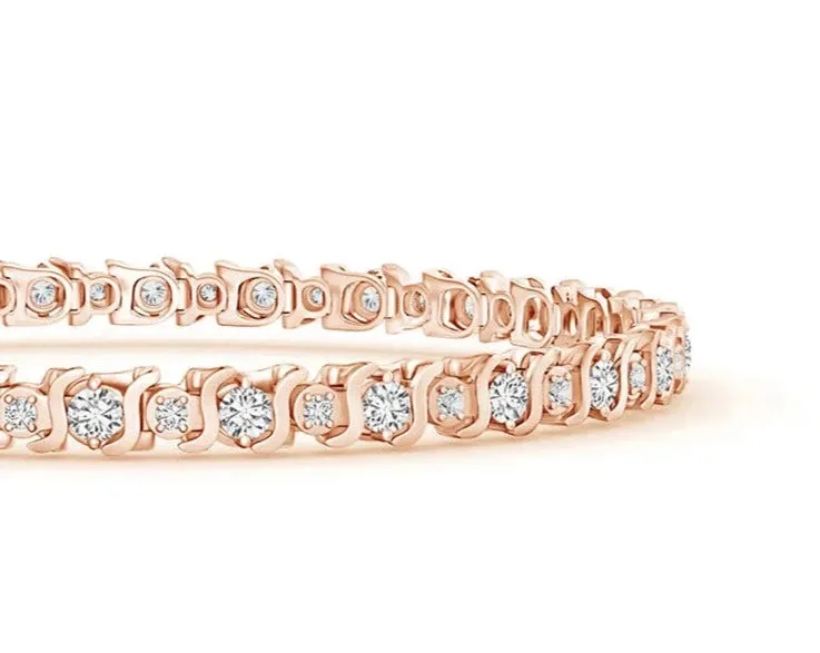 Gold Tennis Bracelet Chain - SSBL014-Serenity
