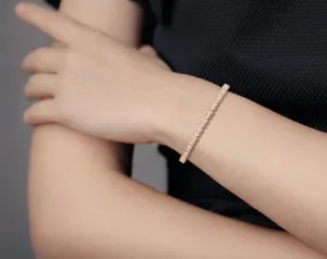 Gold Tennis Bracelet Chain - SSBL014-Serenity