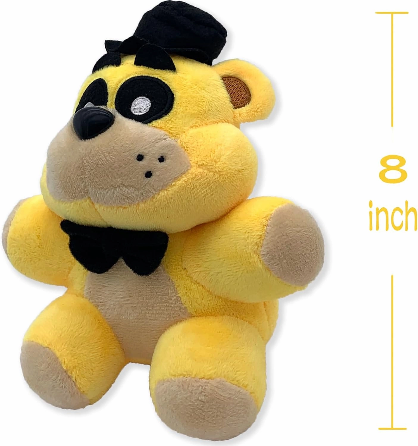 Golden Freddy Plush Toy 8 Inch,FNAF Plushies Doll,for Boy Girl Christmas Halloween Birthday Gift