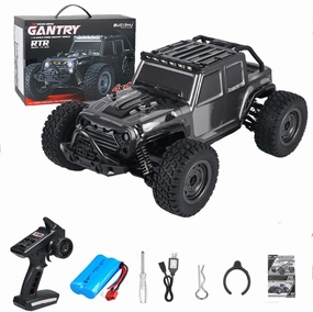 GoolRC 1:16 Scale RC Crawler, 38KM/H Off Road RC Truck 4WD All Terrain RC Monster Truck Rock Climbing Car with led Light, Waterproof Hobby RC Car Toys RTR Gift for Kids Adults