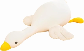 Goose Stuffed Animal Pillow Toy,Cute Giant Goose Plush Duck Stuffed Animal Hugging Pillow,Super Soft Swan Stuffed Animal Sleeping Pillow for Kids and Adults. (White, 33.5)