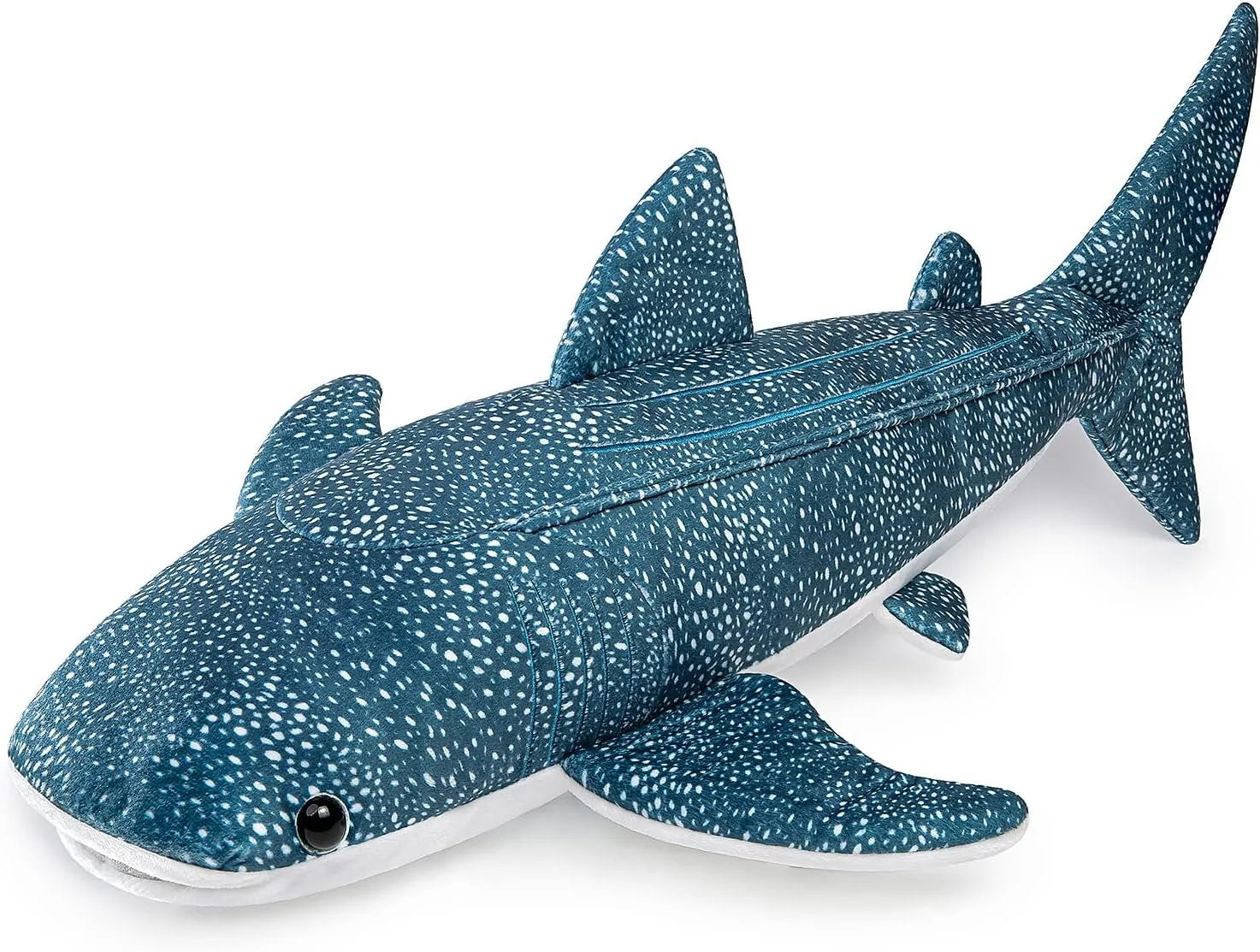 Great Whale Shark Plush - Lifelike 20.5" Blue Texture Whale Shark Stuffed Animal Toys, Soft Ocean Sharks Plush Toy Gift Collection for Kids