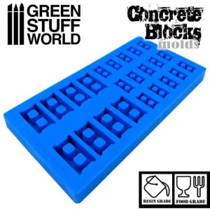 GREEN STUFF WORLD Silicone Molds - Concrete Blocks