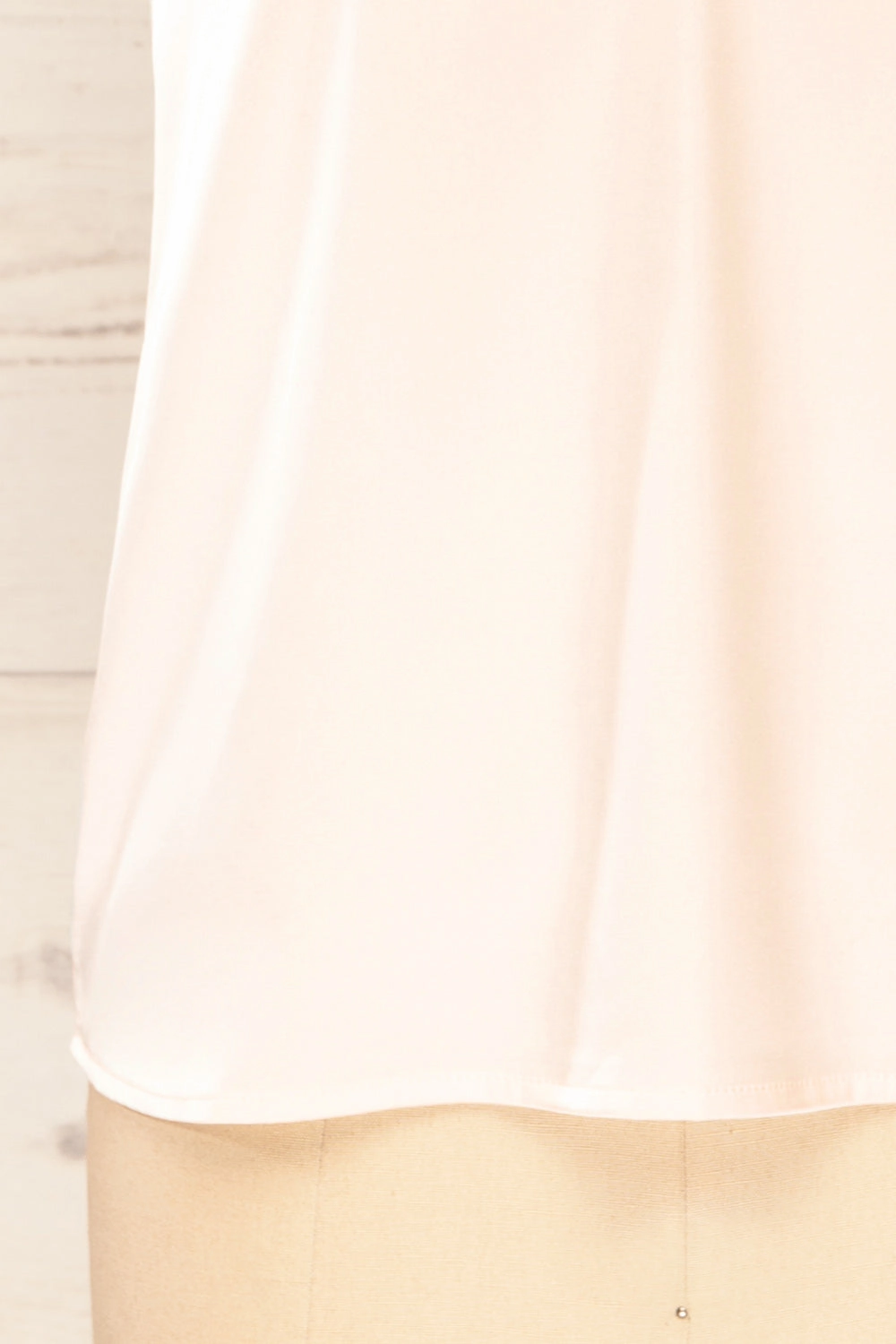 Guarenas | Pink Satin Cami Top w/ Lace Trim